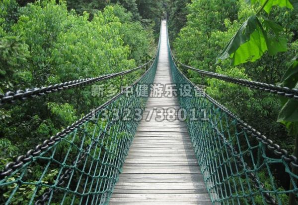 木质吊桥的安装方法